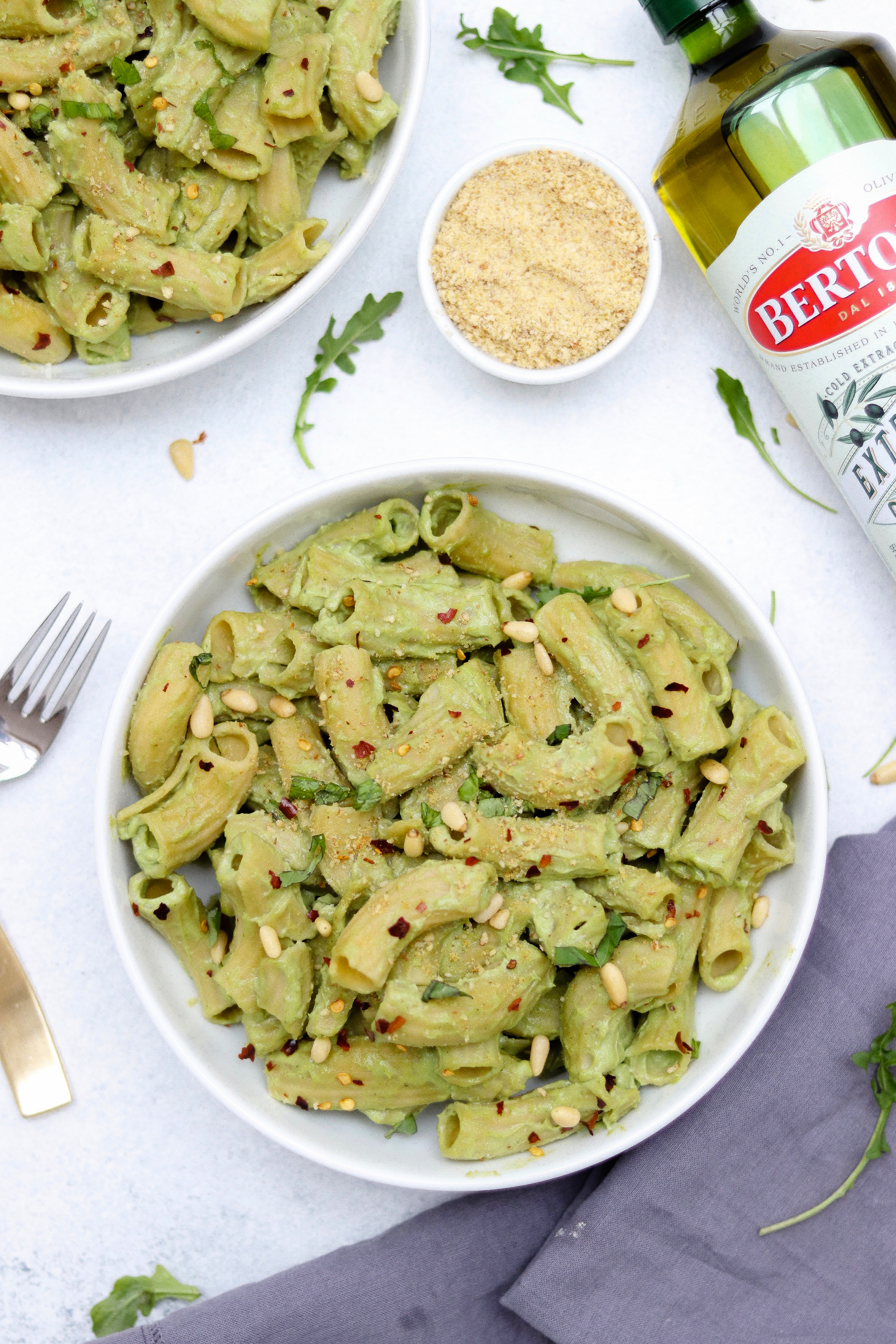 Bertolli Extra Virgin Olive Oil with Avocado Pesto Pasta