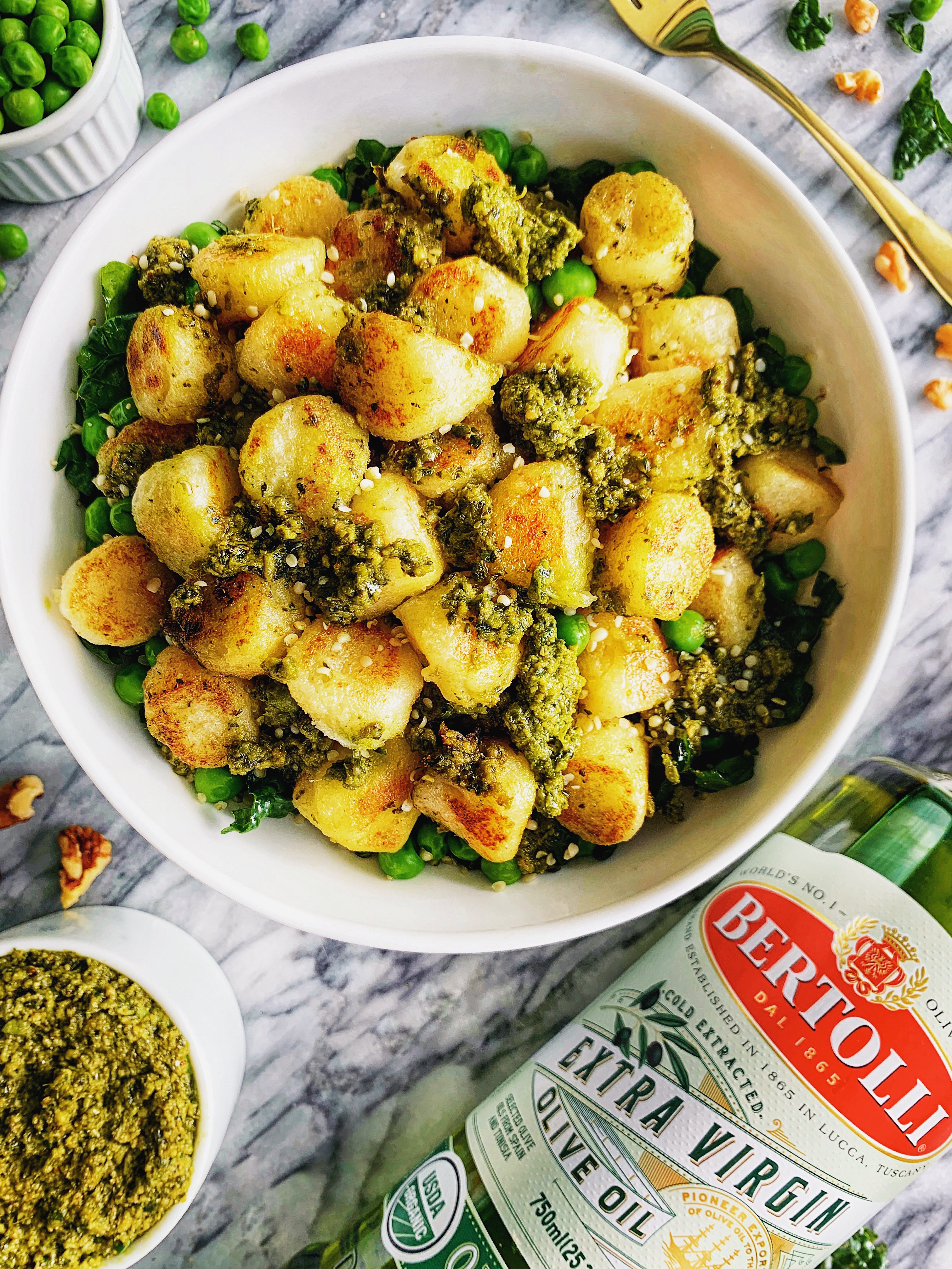 KALE PESTO CAULIFLOWER GNOCCHI with Bertolli