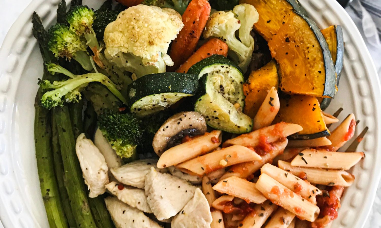 roasted veggies with Bertolli olive oil