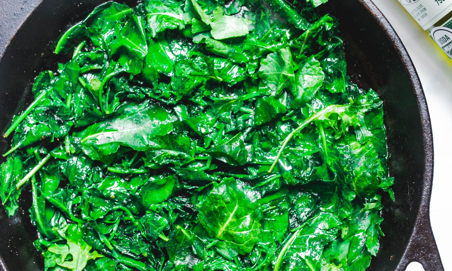 sautéed greens with Bertolli Olive Oil