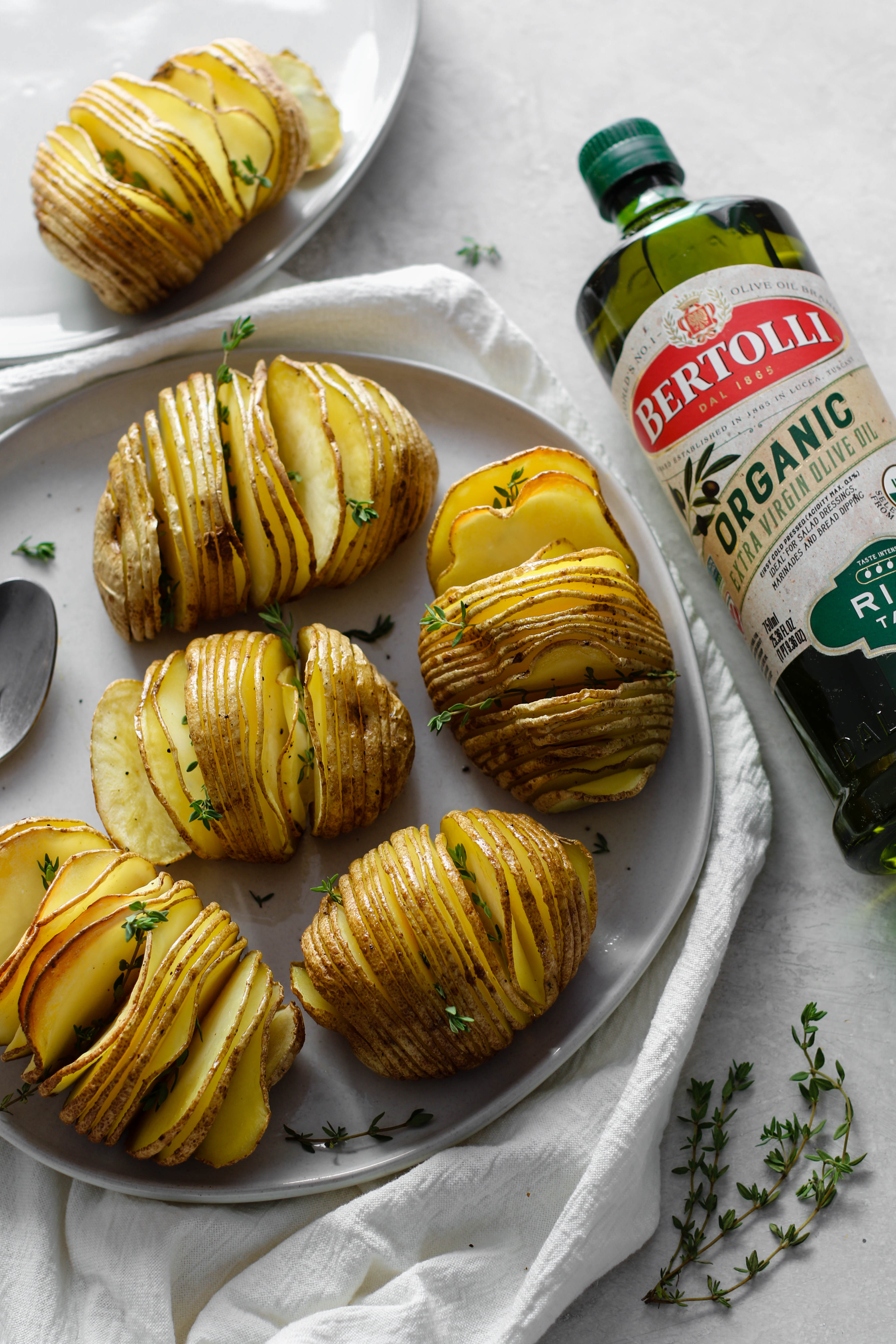 HASSELBACK RUSSET POTATOES with Olive Oil