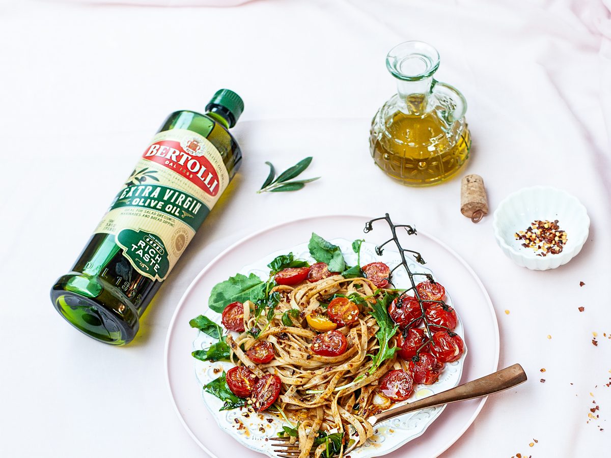 roasted cherry tomato pesto with Bertolli